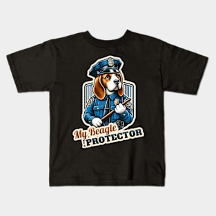 Beagle Police Kids T-Shirt